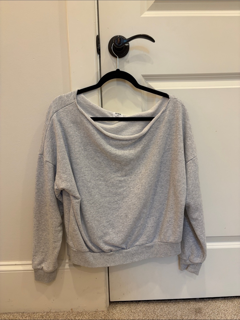 Cotton On Light Gray Scoop-Neck Top